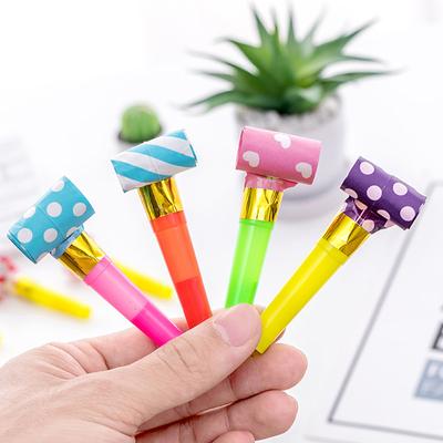 20/40Pcs Lot Blowing Dragon Whistle Funny Colorful Whistles Kids Birthday Party