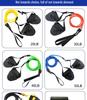 Elastic Multifunctional Resistance Band for Arm Training and Freestyle Sculling with Hand Paddles