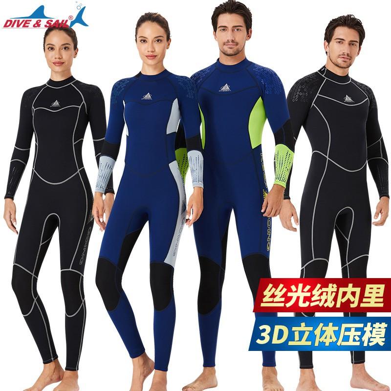 3mm Neoprene Wetsuit Men Women Warm Lined Dive Surf Suit Cold Water Swimming Snorkeling Kayaking