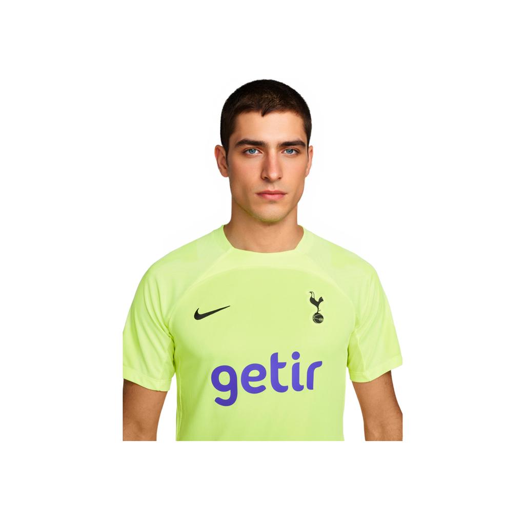 Nike 22-23 Strike Tottenham Hotspur Voetbal Trainingsserie Ronde Hals Digitale Print Korte Mouw T-shirt Heren Tops Groen DJ8590-702