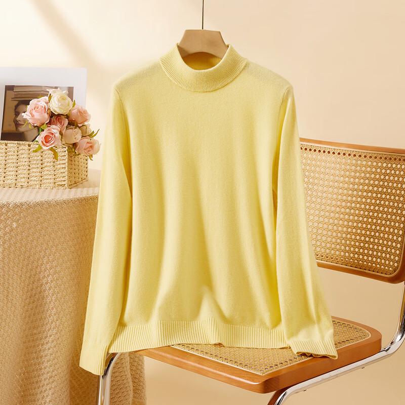 Damski sweter z golfem Jinjuan, 100% wełna merynosów