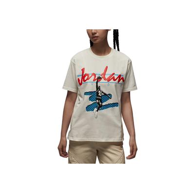Jordan Crew Neck Pullover Letter Print Short Sleeve Knit T-Shirt Women Tops HJ0130-133