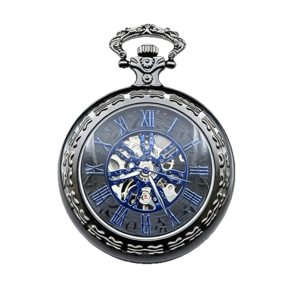 European-Style Carved Hollow Mechanical Pocket Watch, Classic Roman Scale Manual Mechanical Pocket Watch, Student And Elderly Gift Watch