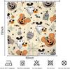 Halloween Pumpkin Ghost Shower Curtain Mouse Head Pumpkin Skull Kids Boys Holiday Scary Horror Spooky Bathroom Set Accessories