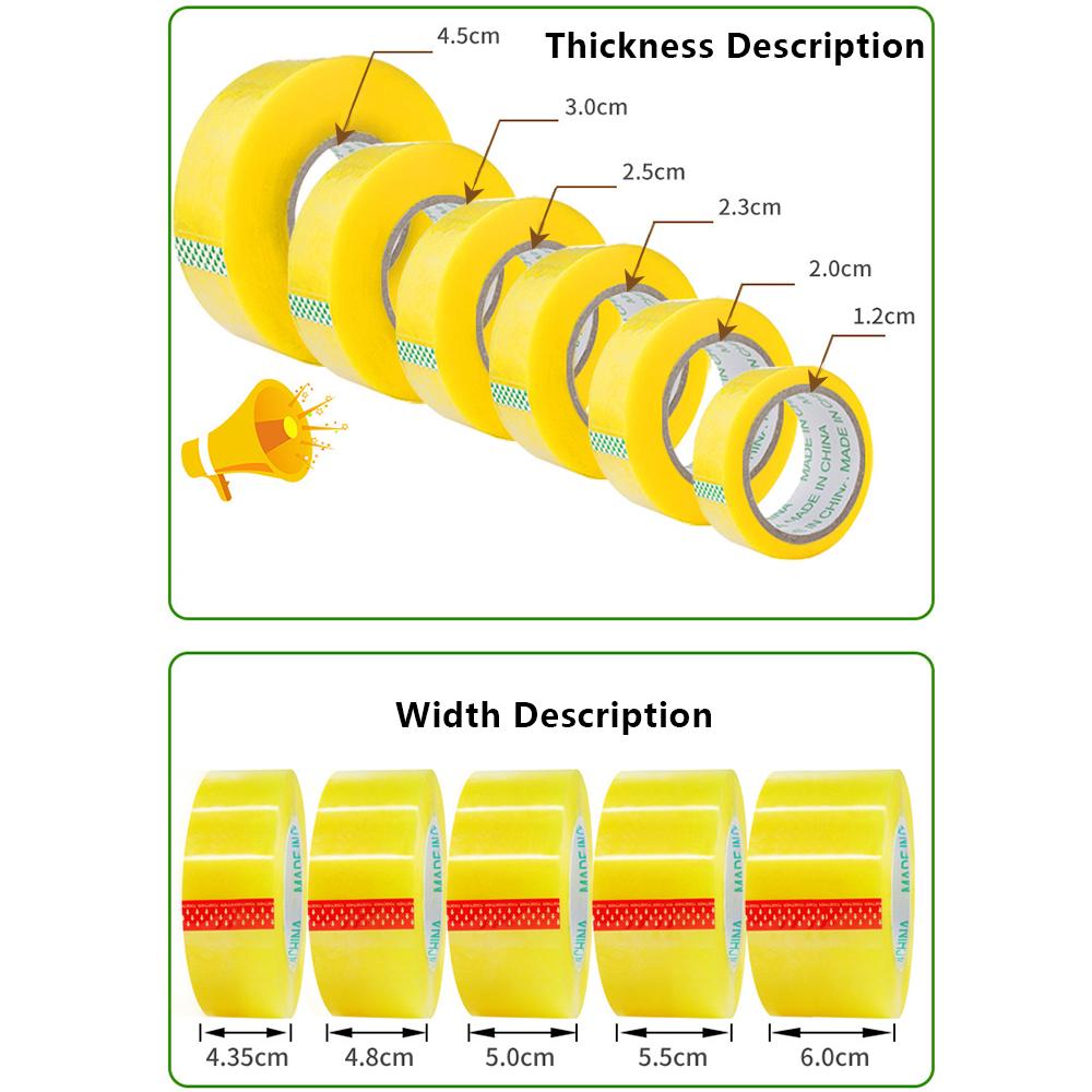 Wide Sealing Transparent Tape, Box Sealing Tape, Express Packaging Tape, Adhesive Tape, Transparent Tape, Box Sealing Tape, Office Supplies