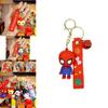 Adorable Marvel Cartoon Spiderman Couple Keychain Rubber Key Accessories