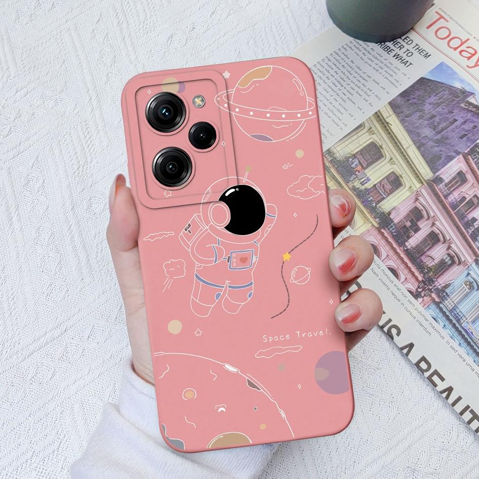 

Чехол для телефона Xiaomi Poco X3 X4 X5 Pro C40 C55 M3 M4 Pro, мягкий жидкий силикон, защитный чехол с защитой от падения, астронавт для Xiaomi Poco, бампер-ракушка Xiaomi Poco X3