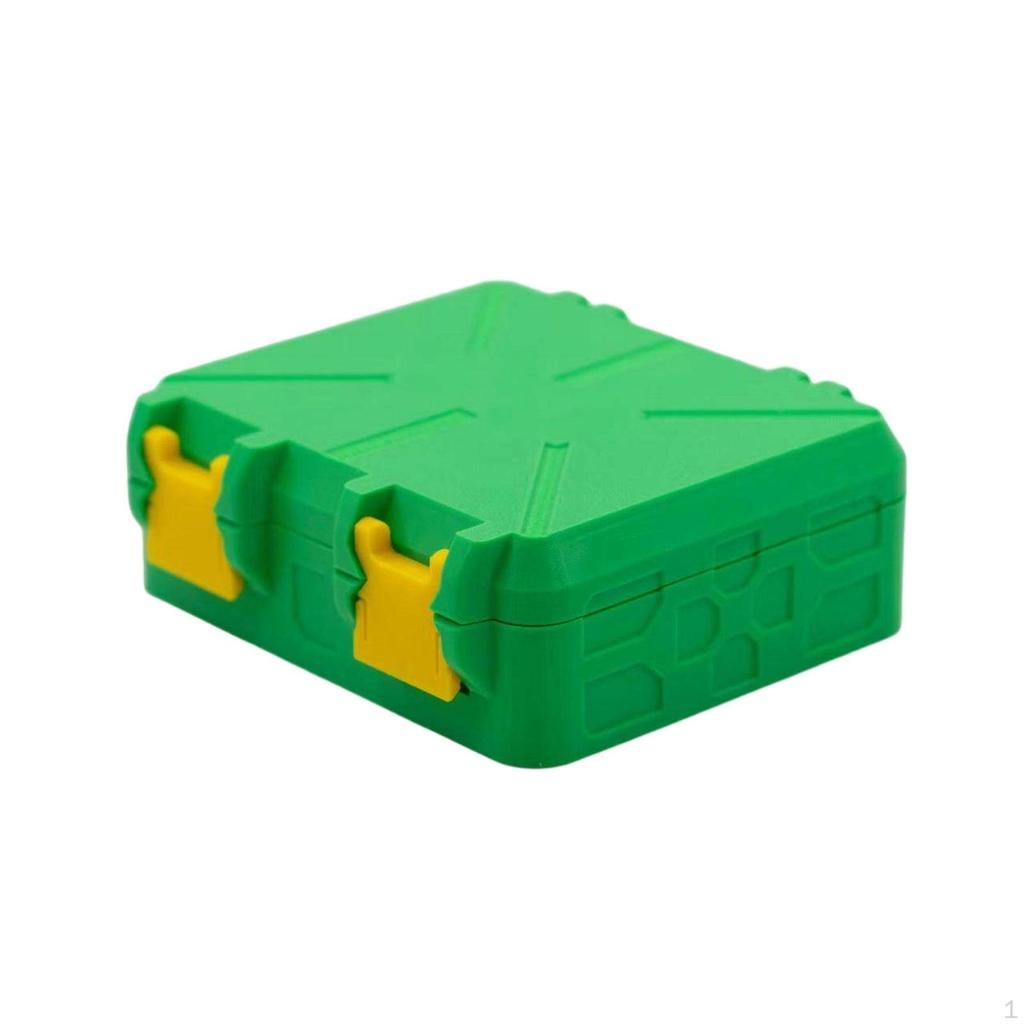 Case with SnapShut Lid Compact Box Hinged Sturdy Compartment for Backpack, Workbench