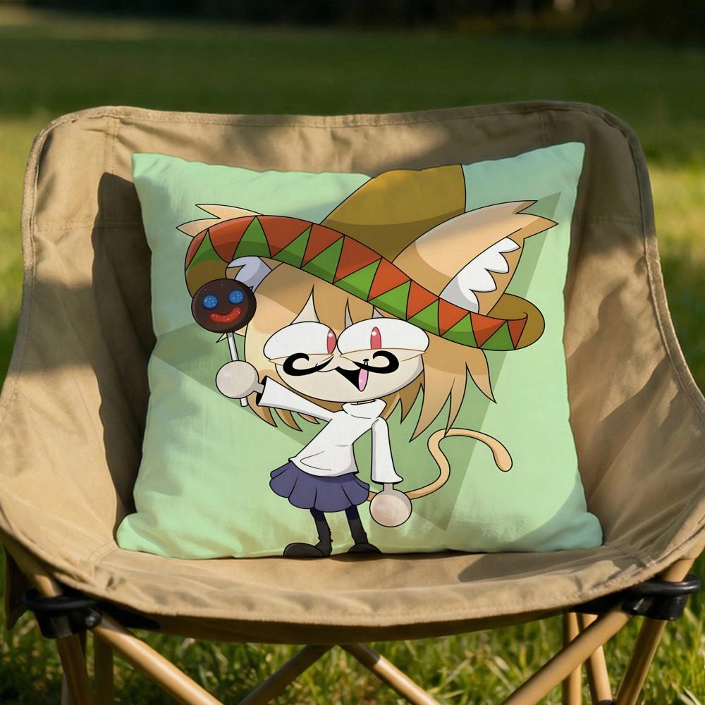 Neco Arc Kawaii Cushion Cover Soft Reversible Durable Pillow Cover MultiScene Use for Home Car Daily Comfort