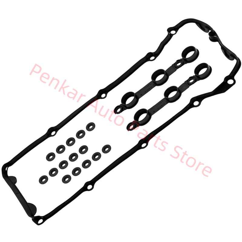 11120030496 Engine Valve Cover Gasket Set Fit For BMW E46 E39 E60 E38 E65 E66 X3 E83 X5 E53 Z4 E85 M54 11129070990 11121437395