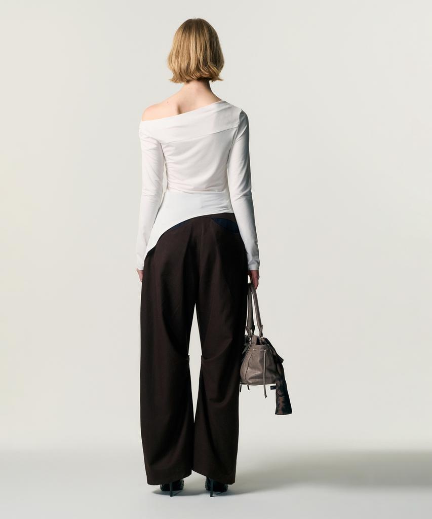 Kimzisu Ruched Belt Tote Bag_Grey
