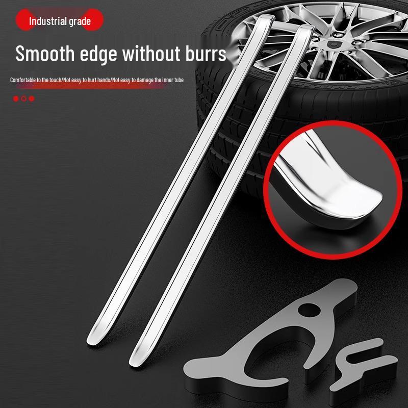 3-teiliges Newcomer Exklusiv Reifenreparaturset: Ausbauwerkzeug, Brecheisen, Vakuum-Reifendrücker