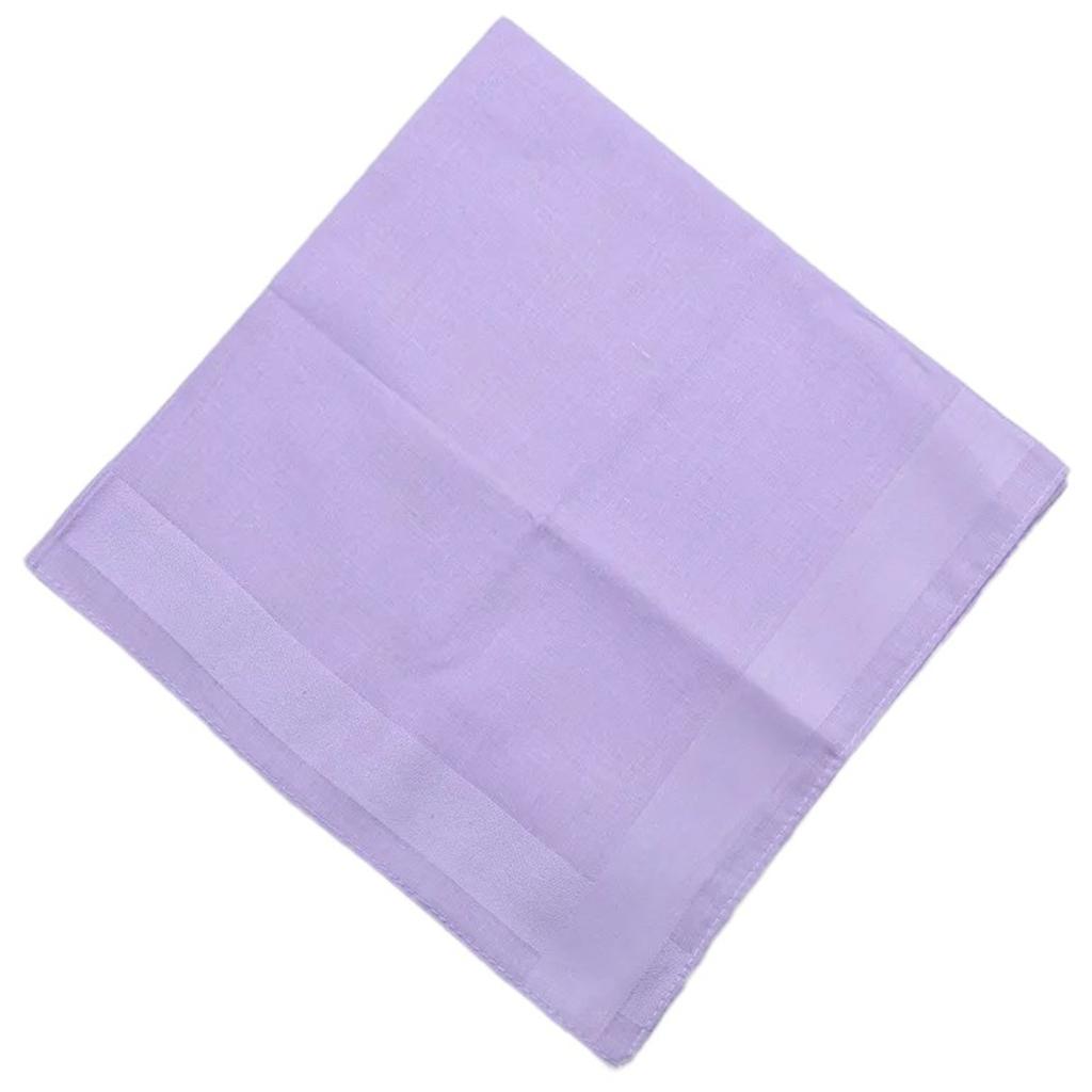 Bomull Ensfarget Lommetørklesett for Alle Aldre Store Bandanaer Håndkle Vaskeklut Kvinner Menn Business Klut Lommetørkle 5 STK