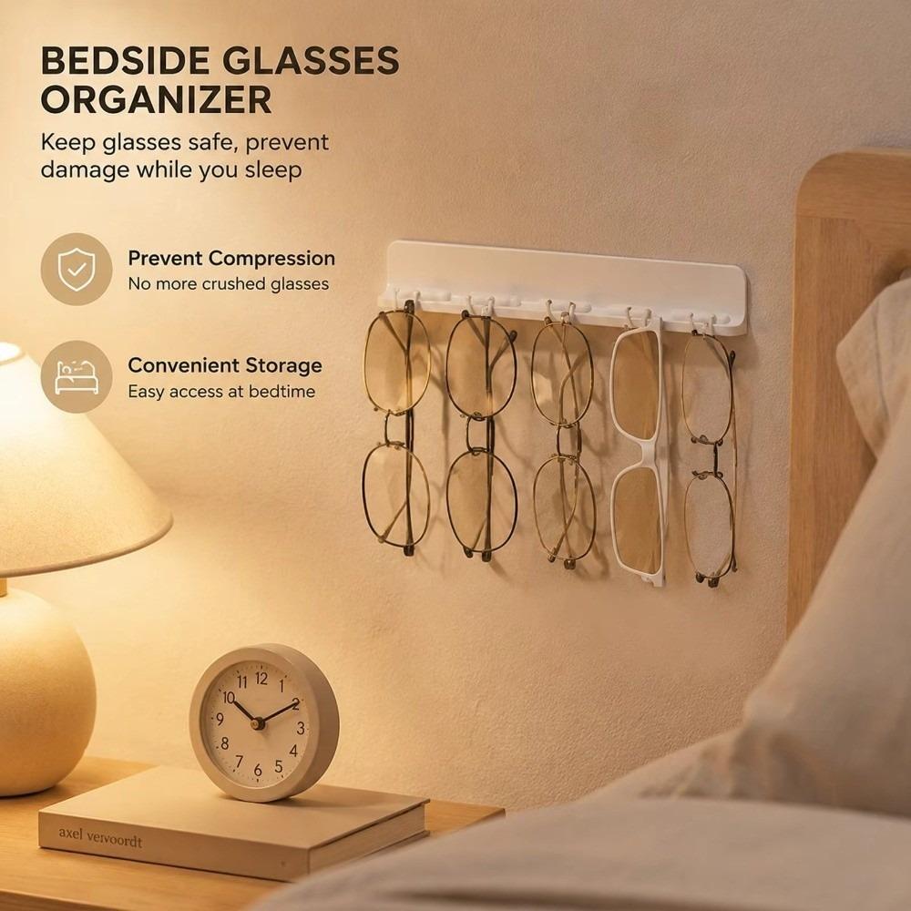 Silicone Eyeglasses Wall Holder Self-Adhesive Eyewear Display Holder Entryway Storage