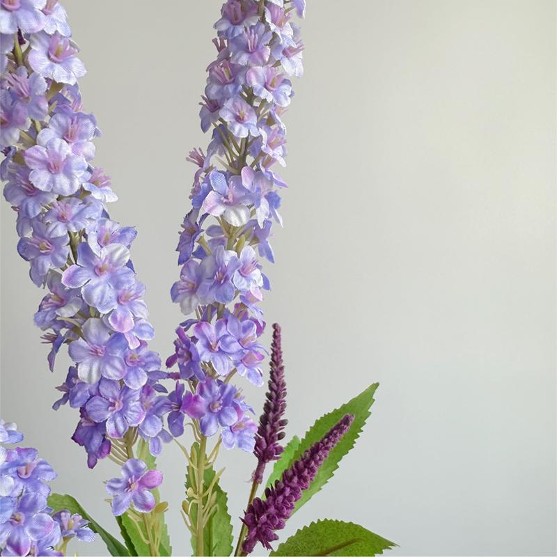 3pcs Lavender Flowers Artificial Off-White Faux Lavender Floral for Home Fabric Flowers Arrangement Decor Weding Party