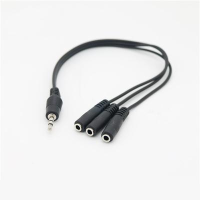 3.5mm 3 Way Port Aux Multi Headphone Earphone Audio Splitter Adapter 1 Male To 3 Female