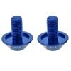 GUB G-510 2Pcs M5 * 12mm Bike Bicycle Water Bottle Cage Holder Bracket Screw Bolts(Blue)