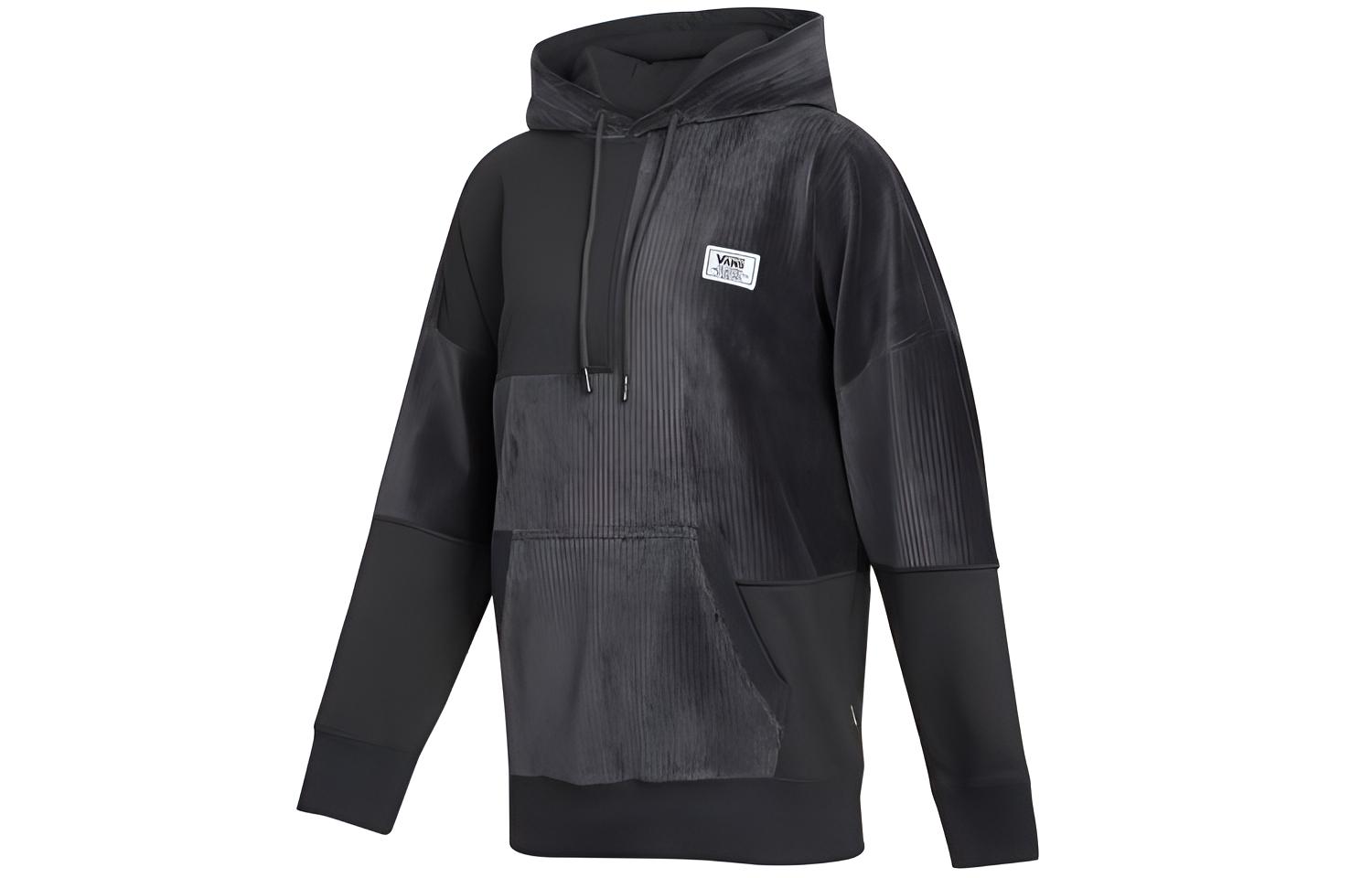 Vans Sweatshirts Women s Space Black Gray Hooded Moderate Regular VN0A5F6F1O7 XL