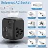 USB Port Universal Travel Plug Adapter EU/UK/US/AU Socket Adapter  International Tourism