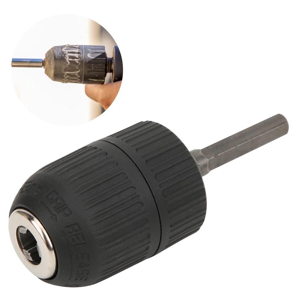 12in Hex Shank Adapter Converter Handheld Electric Drill Chuck 2?13MM 12?20UNF Thread
