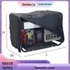 Black Waterproof 210D Oxford Generator Cover - Wind and Dustproof, Outdoor Protection In 3 Sizes