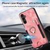 D4 For Samsung Galaxy A55 5G Case PU Leather RFID Blocking Phone Cover Support Magnetic Car Holder