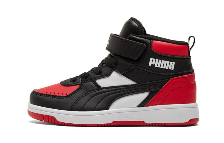 Puma Rebound Joy AC Little Kid Black White High Risk Red 374688-10 34.5