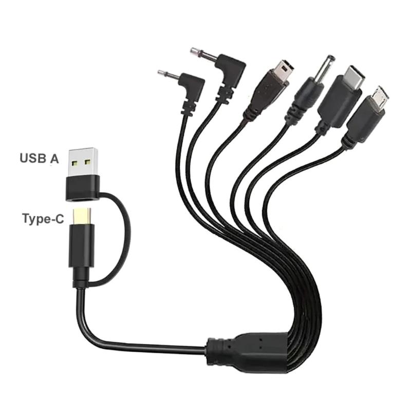 Universal Charges Cord Fast Charging Cable Small 23 Length Cm Multiple Device Charging Solution for Multiple Devices