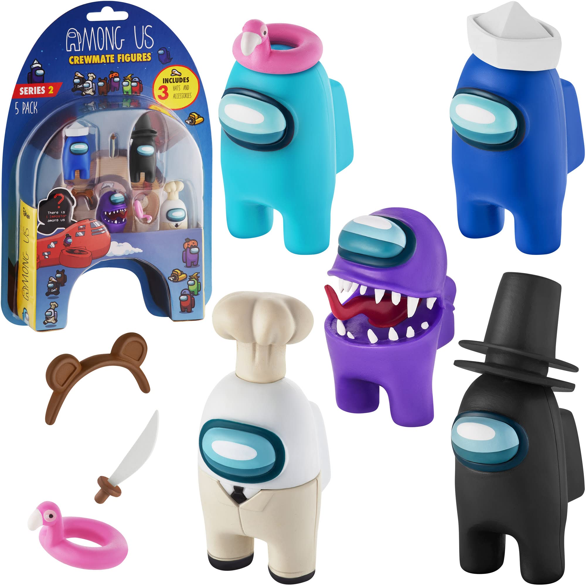 

Among Us Crewmate Figures 5 Among Us Toys from 16 Collectibles in 1 Pack Among Us Merch Including The Peeled and The Clogged 1 Hidden Cheater Mini Toy фіолетовий