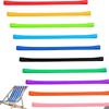 6-Pack Towel Straps, Compatible with Beach & Pool Loungers, Multifunctional Lanyards for Towels & Luggage Tags