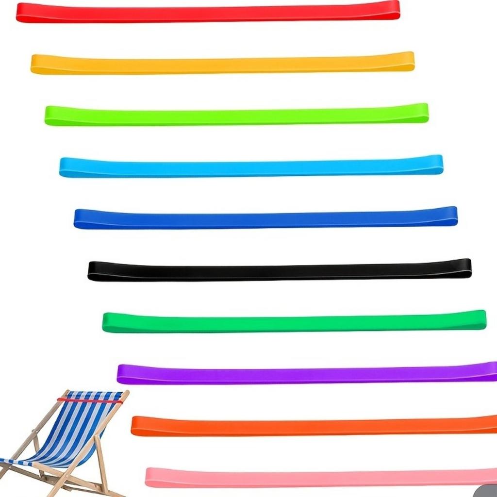 6-Pack Towel Straps, Compatible with Beach & Pool Loungers, Multifunctional Lanyards for Towels & Luggage Tags