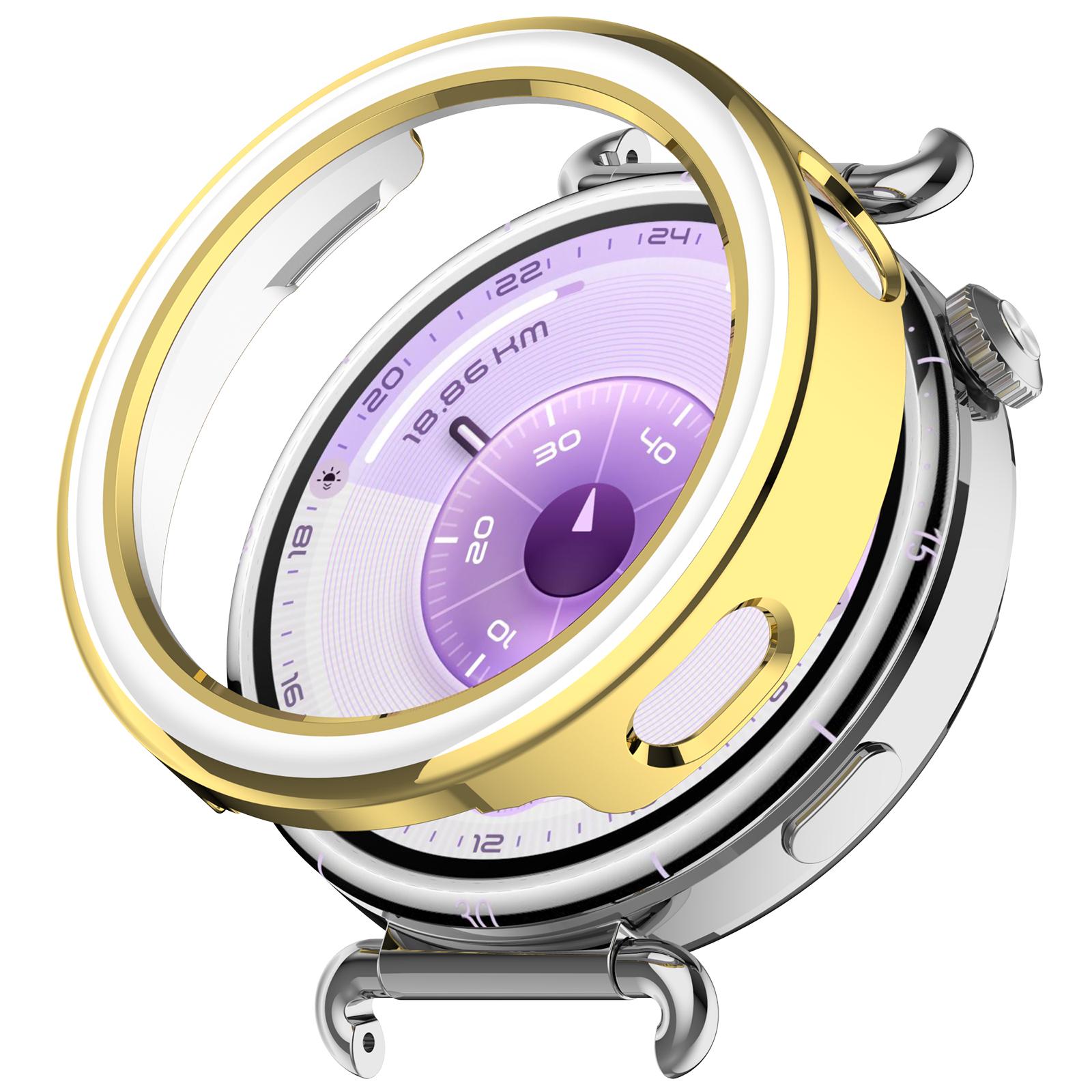 For Huawei Watch GT 6 41mm/5 41mm Half Coverage Hollow-Out Protective Frame PC Watch Case