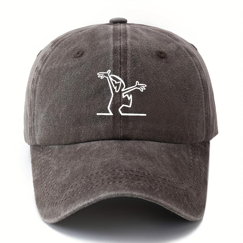 Unisex Fashionable and Versatile Printed Cartoon Character Baseball Cap Outdoor Lightweight Curved Brim Truck Driver Baseball Cap