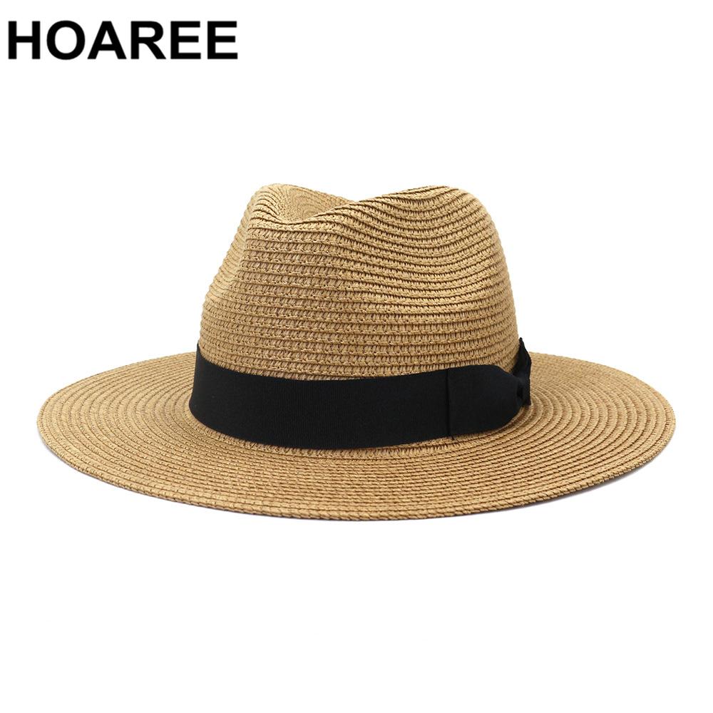 Summer Hat Uv Protection Fedora Straw 