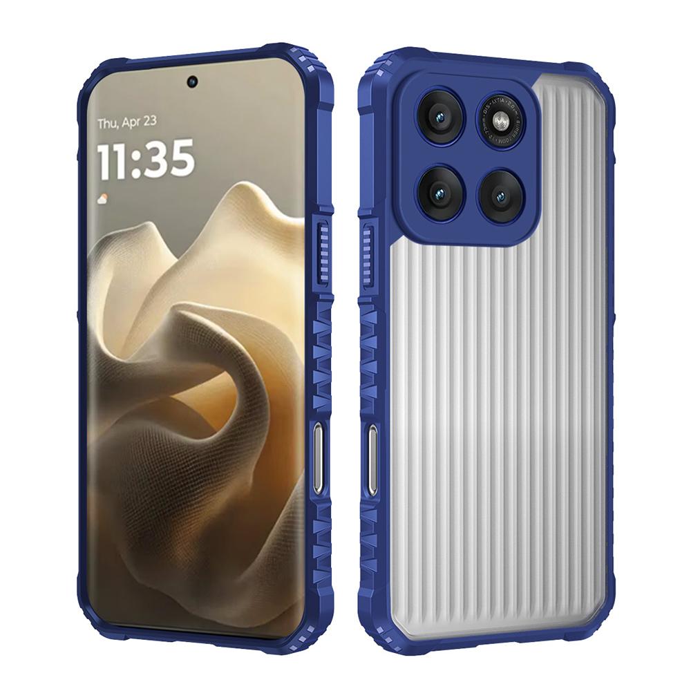 KEYSION Heavy Duty Shockproof Phone Case for Motorola Edge 50 60 Pro 5G Translucent Matte Back Cover for MOTO Edge 60 50 Fusion