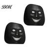Protective Auto Headrest Protectors Halloween Car Cover, Scary Pattern Print Stretchable Universal Fit Interior Decor Protector, Breathable Polyester