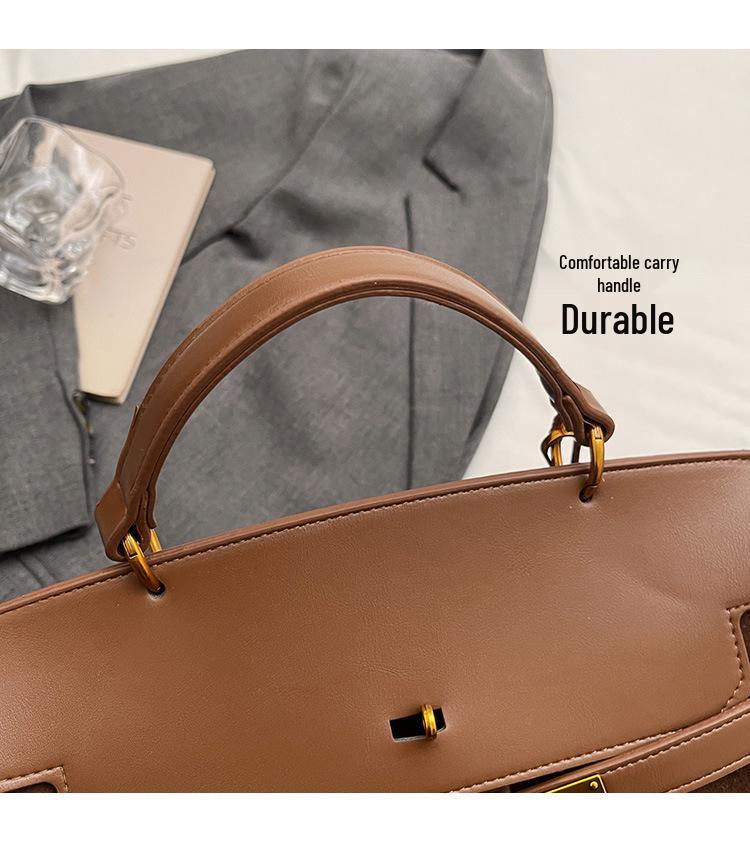 2025 Retro Frosted Kelly-Style Handheld & Crossbody Bag for Women - Autumn/Winter Fashion