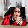 3D Mads Mikkelsen Schauspieler Star Weiche Plüschdecke, Flanelldecke Überwurfdecke für Wohnzimmer Schlafzimmer Bett Sofa Picknick Abdeckung Kinder