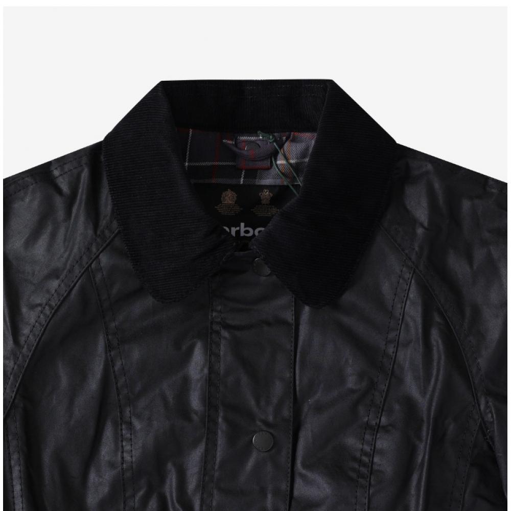 Barbour Veste Beadnell Cirée Femme S 6oz Lwx0667 Bk11