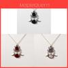 Mondgöttin Halskette Mit Amethyst Perlen Vintage Legierung Schmuck Für Frauen