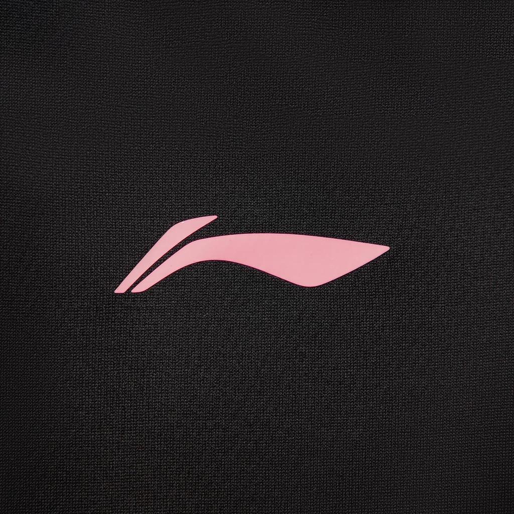 Li Ning Table Tennis Series Comfortable Simple Versatile Sports Brand Logo Quick-Dry Short Sleeve T-Shirt Unisex Tops Black AAYV117-1