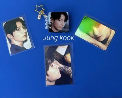 [USED] BTS JUNGKOOK Photo Cards, Album Keychains, Stickers