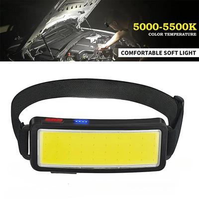 2000LM New COB Soft Lighting Headlights USB Rechargeable Fishing Lights Outdoor Camping Head-mounted Strong Headlights