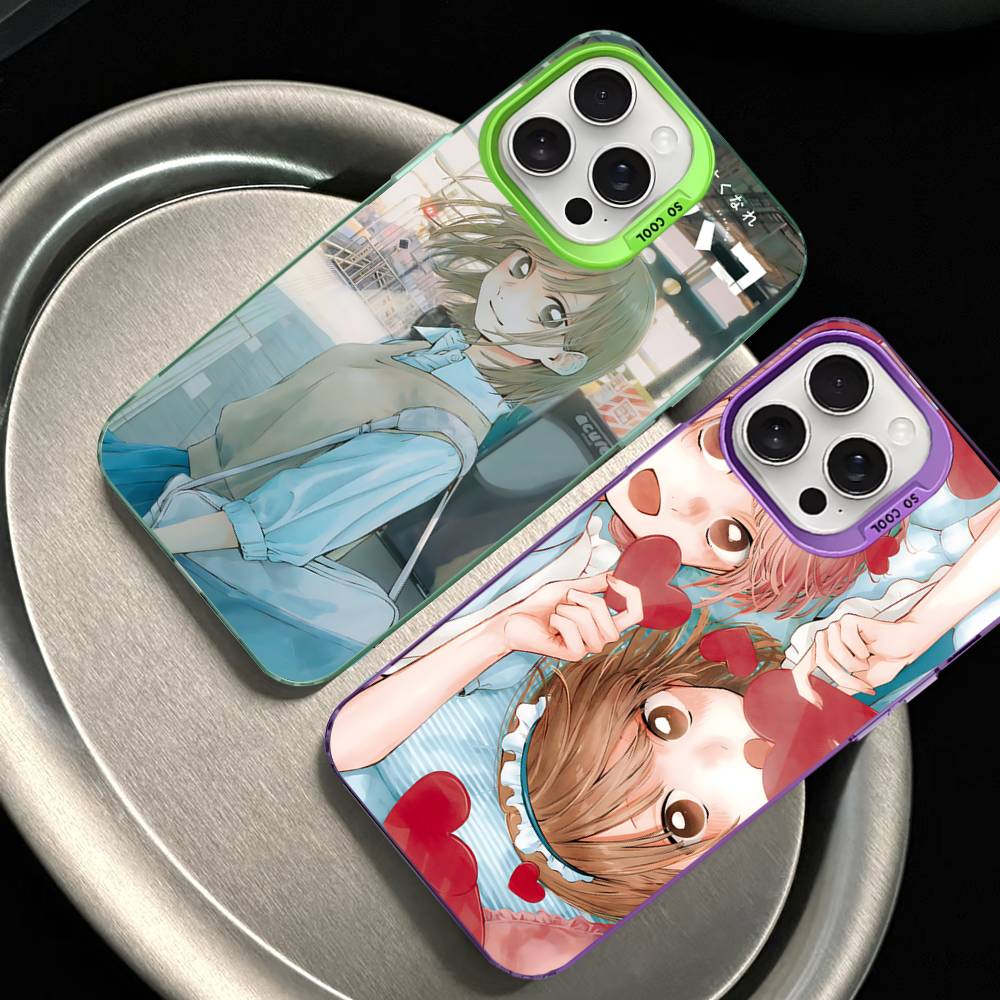 Anime B-Blue Box Phone Case For iPhone 17 16 15 14 13 12 11 Pro Max Plus Pro Colorful Shell
