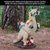 Garden Dinosaur Sculpture Outdoor Dinosaur Eating Gnome Statue Resin Figurine Art Decor for Indoor Outdoor Home Decoration