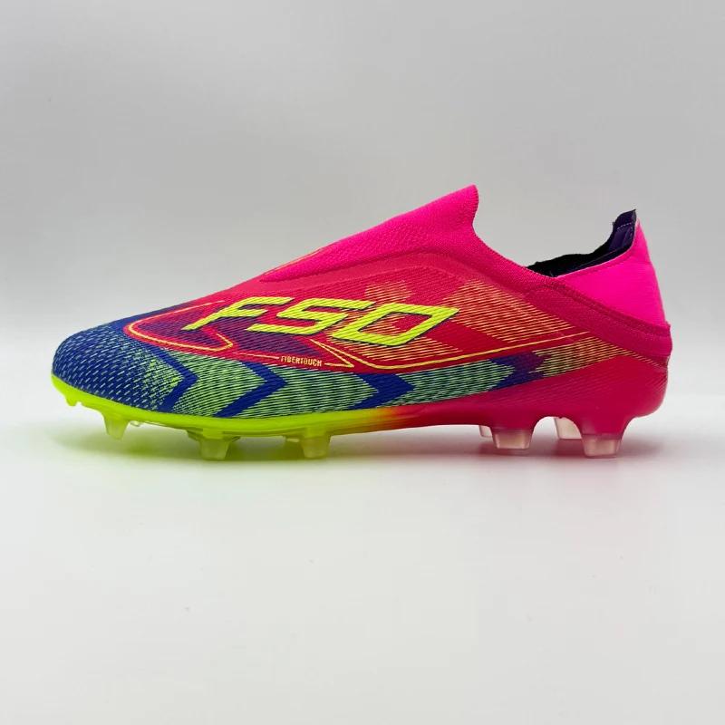Original New Men Football Shoes Society Profession Cleats Turf Training Football Field Boots Non Slip Match Women Soccer Shoes