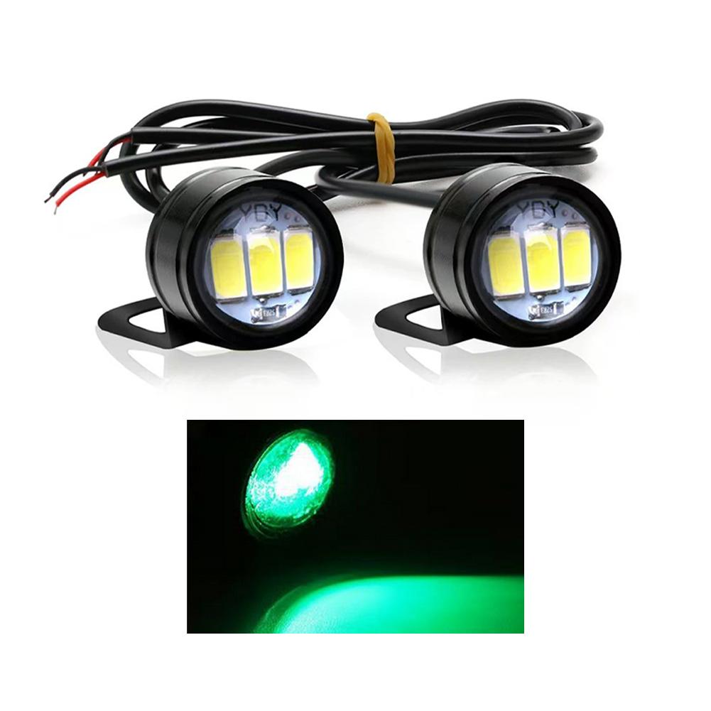 2ks Motocykl Auto LED DRL Denní svícení Záložní světlo Eagle Eye Automobily Parkovací směrové světlo pro couvání