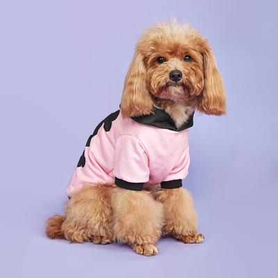 Bluza z kapturem dla psa Halloween Różowe koszulki Ubrania Pies Piesek Uroczy Wzór czaszki i kości Ubrania dla psa Bluzy dla psa Odzież Zwierzę domowe Turtlene