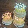DIY Flower Sea Simulation Tulip LED Night Light  Table Lamps Bedroom Ornaments Craft Decoration Table Lamps Gift Ambient Light