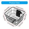 Panier pour Trottinette Électrique Panier Solide en Métal pour Trottinette avec Support Fixe Résistant à la Rouille pour Montage Avant pour Enfants Adultes